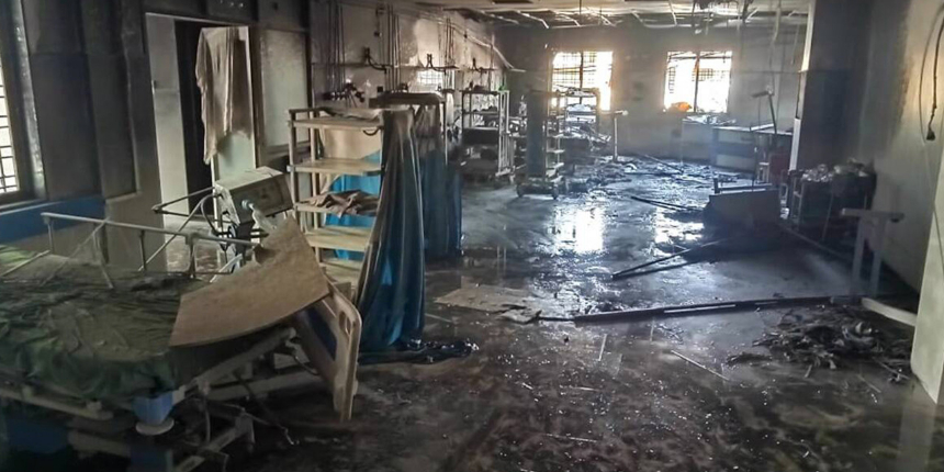 Hindistan'da koronavirüs hastaları çıkan yangında hayatını kaybetti