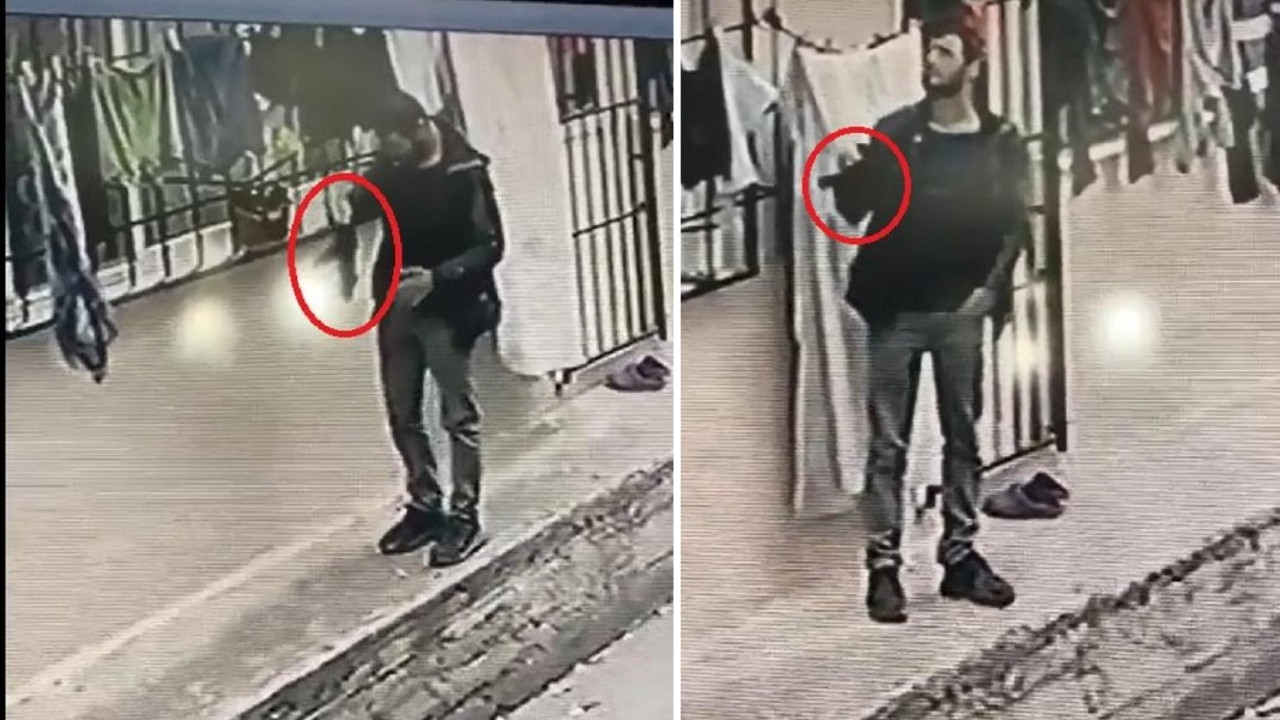 Bursalıların korkulu rüyası! Sapık hırsız kadın iç çamaşırlarını çalıp kaçıyor... Kameralara yakalandı...