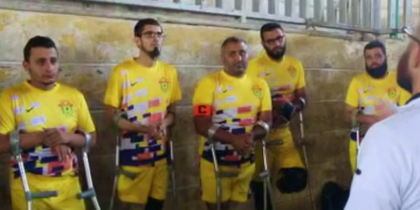 İdlib ve Afrin ampute futbol takımlarının maçı ilgi çekti!