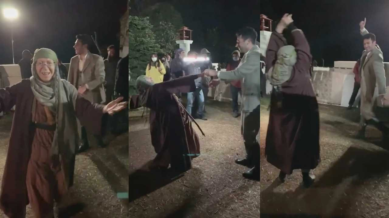 Aziz dizisinin yıldızları Murat Yıldırım ile Meral Çetinkaya'dan muhteşem dans performansı