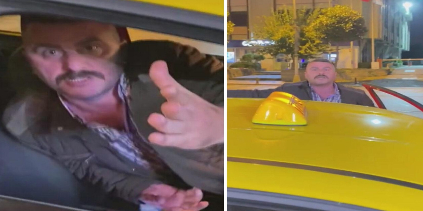 Yolcu seçen taksi şoförleri şimdi de tehdit etmeye başladı: Kafana sıkarım! Saniye saniye kamerada
