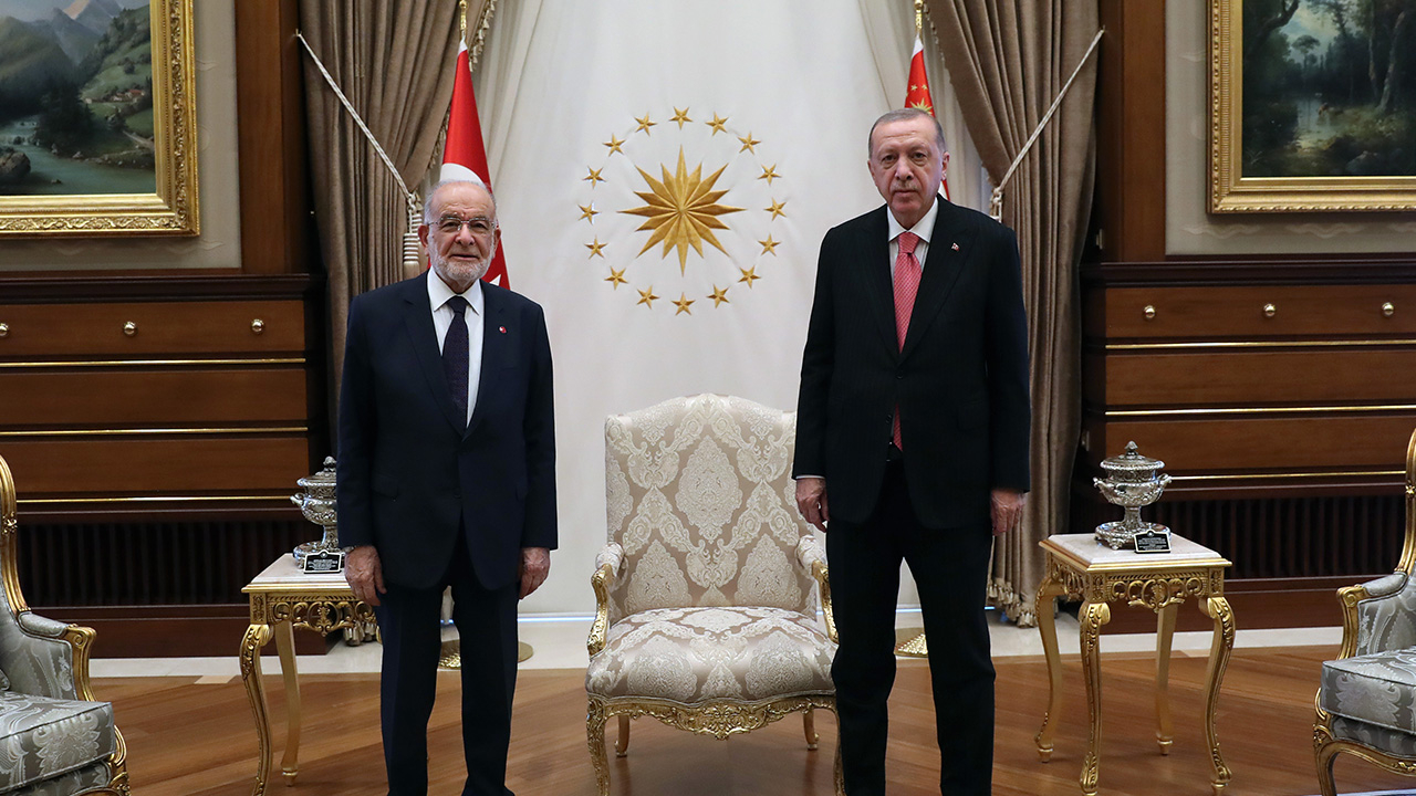 Cumhurbaşkanı Erdoğan, Karamollaoğlu'nu kabul etti