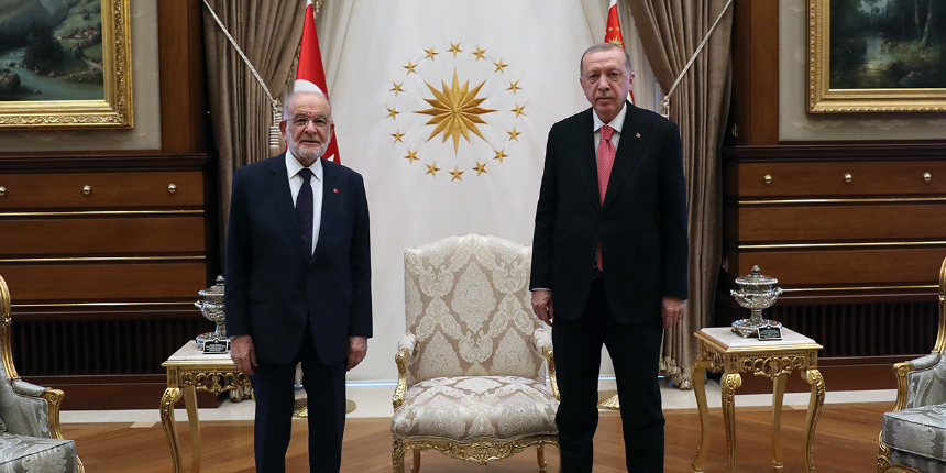 Cumhurbaşkanı Erdoğan, Karamollaoğlu'nu kabul etti