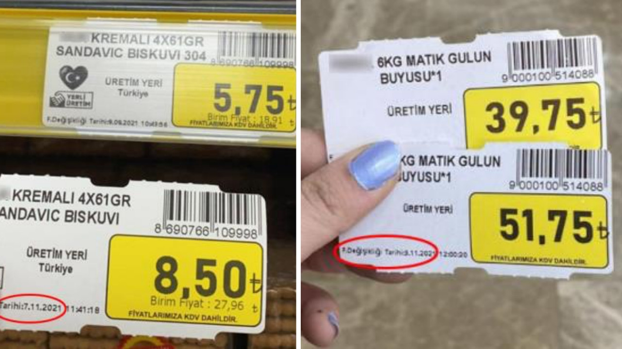 Vatandaş indirim beklerken zam geldi! Market çalışanları zamlı etiketleri tek tek paylaştı...