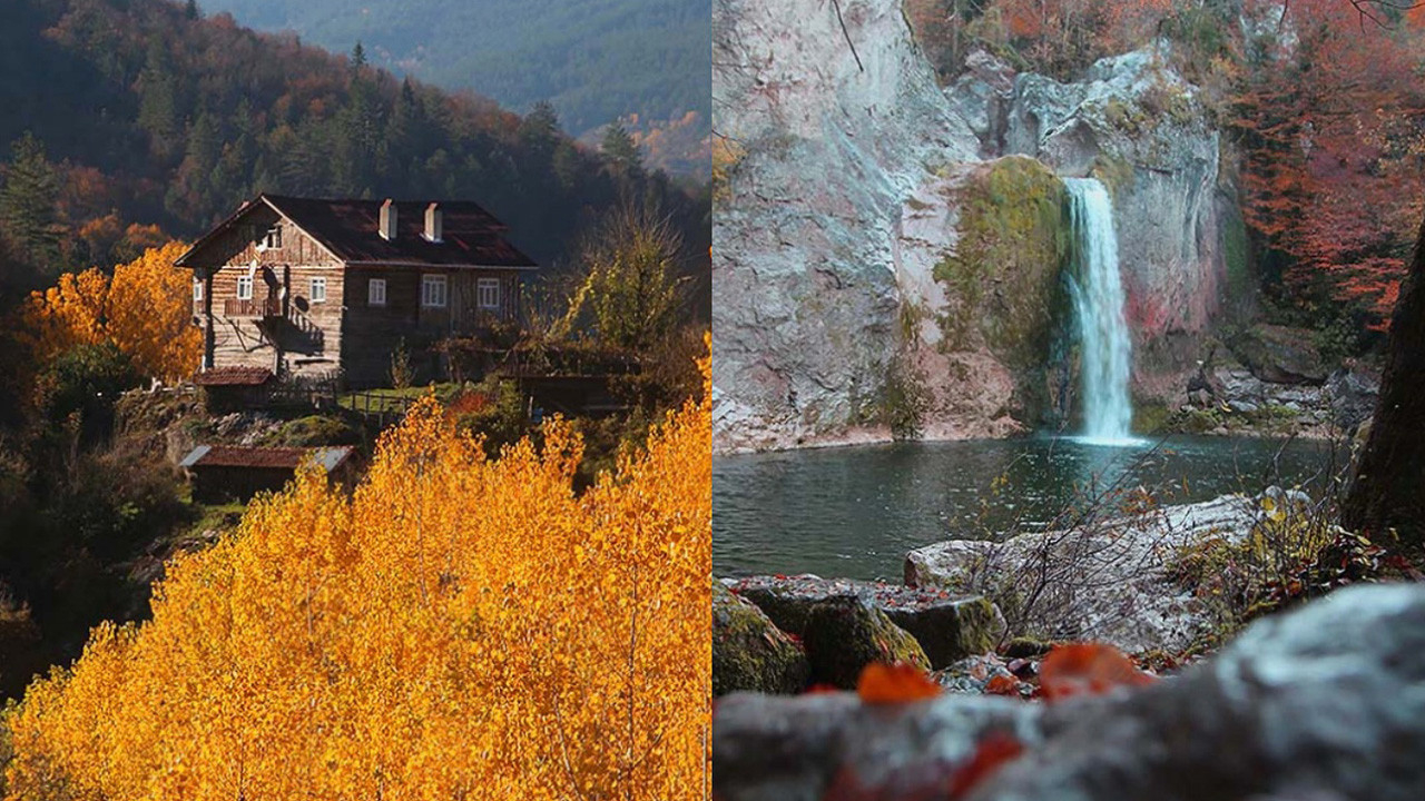 Kastamonu'dan içleri ısıtan manzara... Horma Kanyonu ve Ilıca Şelalesi sonbahar renklerine büründü