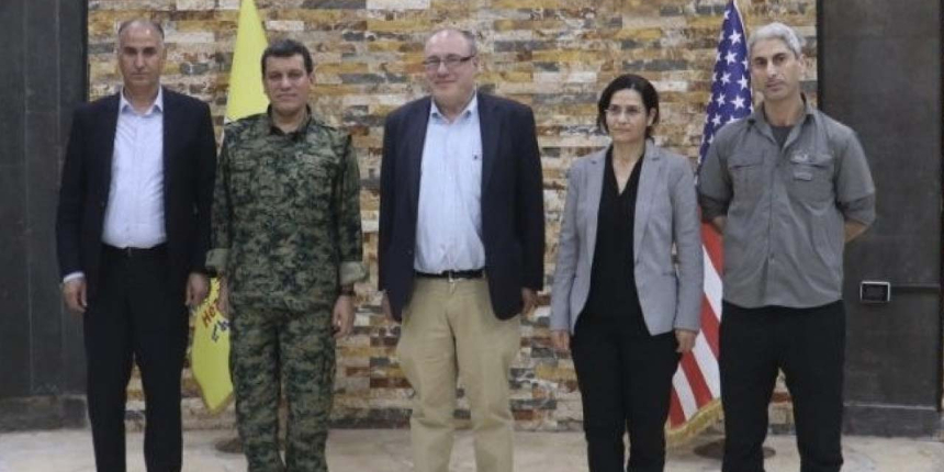 ABD'li bakan yardımcısı PKK/YPG'li teröristlerle görüştü: Daha fazla destek istediler