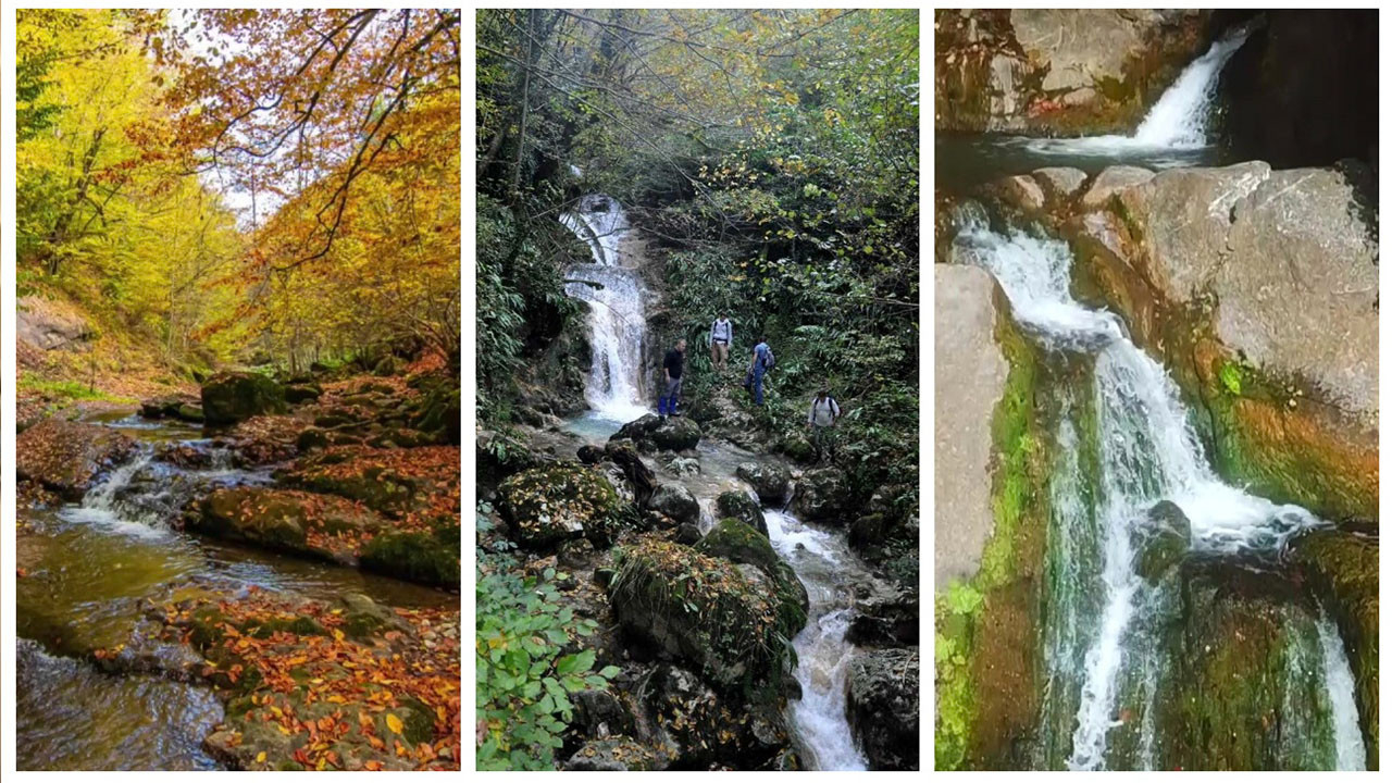 Düzce Yılançatı Kanyonu'nda sonbahar güzelliği yaşanıyor