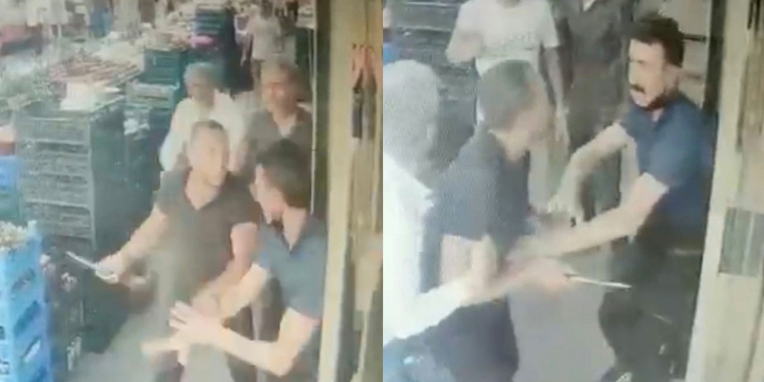 Beyoğlu'nda pazarda dehşet! Pazarcıyı defalarca kez bıçaklayıp dövdü