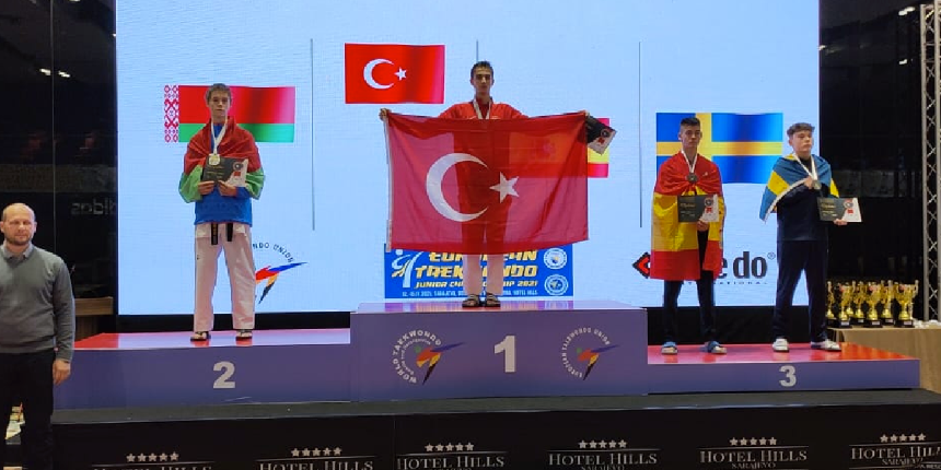 Milli sporcu Ömer Faruk Dayıoğlu Avrupa şampiyonu oldu