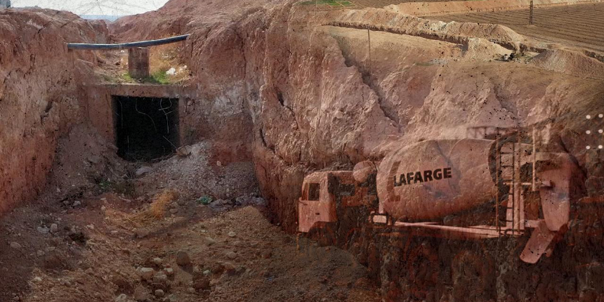 PKK/YPG'nin Lafarge yardımıyla inşa ettiği terör tünelleri görüntülendi