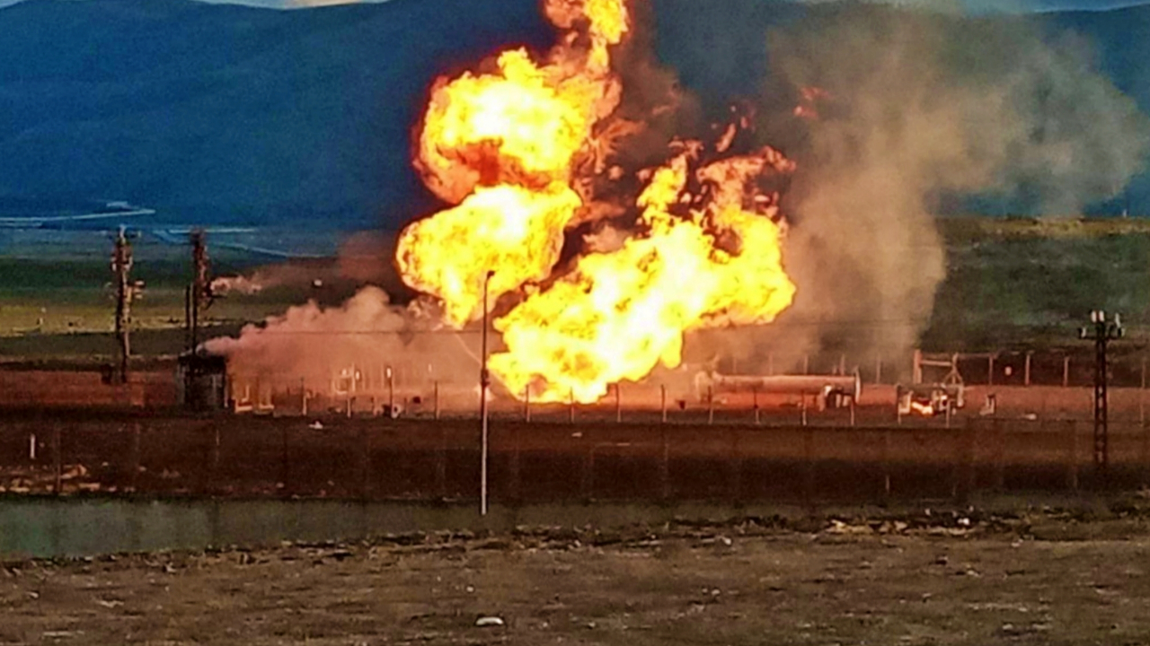 İran'daki bir doğal gaz boru hattında şüpheli bir patlama yaşandı!
