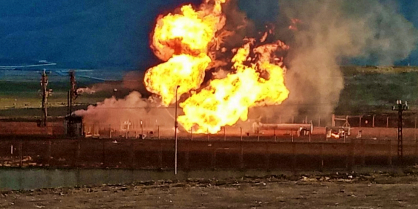 İran'daki bir doğal gaz boru hattında şüpheli bir patlama yaşandı!