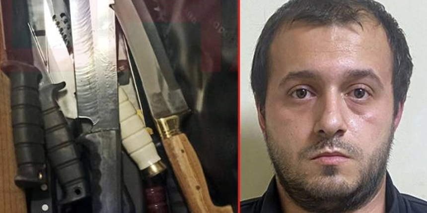 Samuray kılıçlı katilin evinden kan donduran görüntüler... Dehşet koleksiyonu ortaya çıktı
