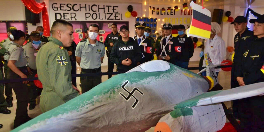 Polis okulunda skandal etkinlik: Öğrenciler Nazi kıyafetleri giydiler!