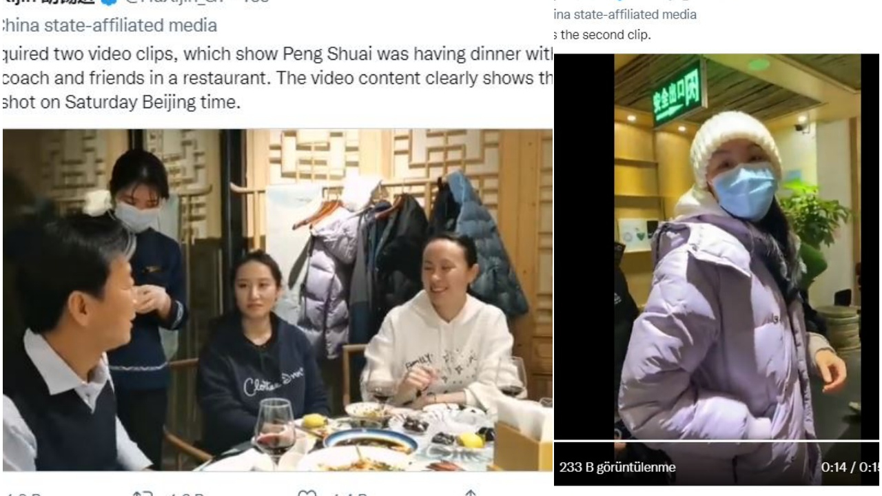 Shuai Peng'in yaşadığına dair "kanıt" sunuldu ama WTA kayıp tenisçiden hala haber alamıyor