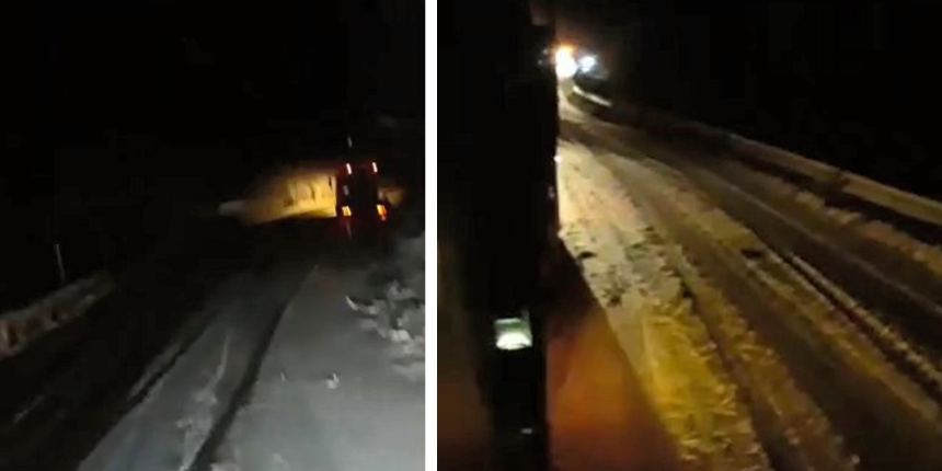 Kastamonu’da kar yolu kesti, araçlar mahsur kaldı