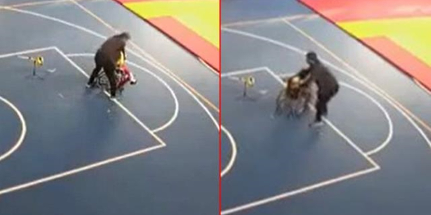 Antrenör Gökhan Cengiz, depremde engelli öğrencisine böyle siper oldu