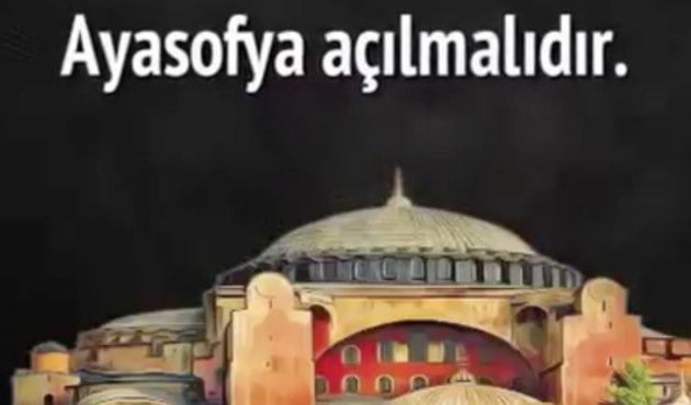 Necip Fazıl Kısakürek'in #ÖzgürAyasofya çağrısı güne damgasını vurdu / VİDEO