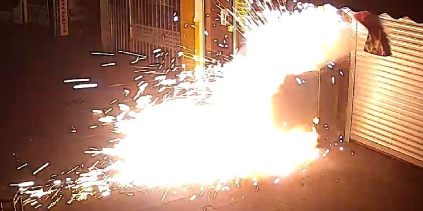 Yemek tavasını enerji panosuna bıraktı; pano bomba gibi patladı