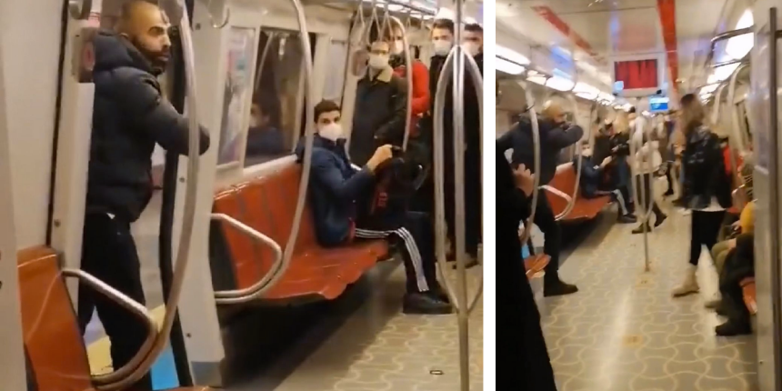 Kadıköy-Tavşantepe metrosunda dehşet! Eli bıçaklı yolcu kadına saldırdı