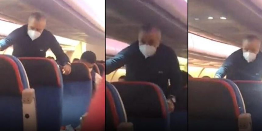 30 bin feette kalp krizi geçiren yolcuyu doktorlar hayata böyle döndürdü