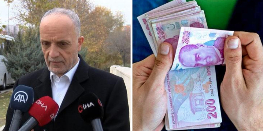Türk-İş'ten asgari ücret açıklaması: Toplumun yüzde 90'ını memnun edecek bir rakam gelmezse katılmayız!