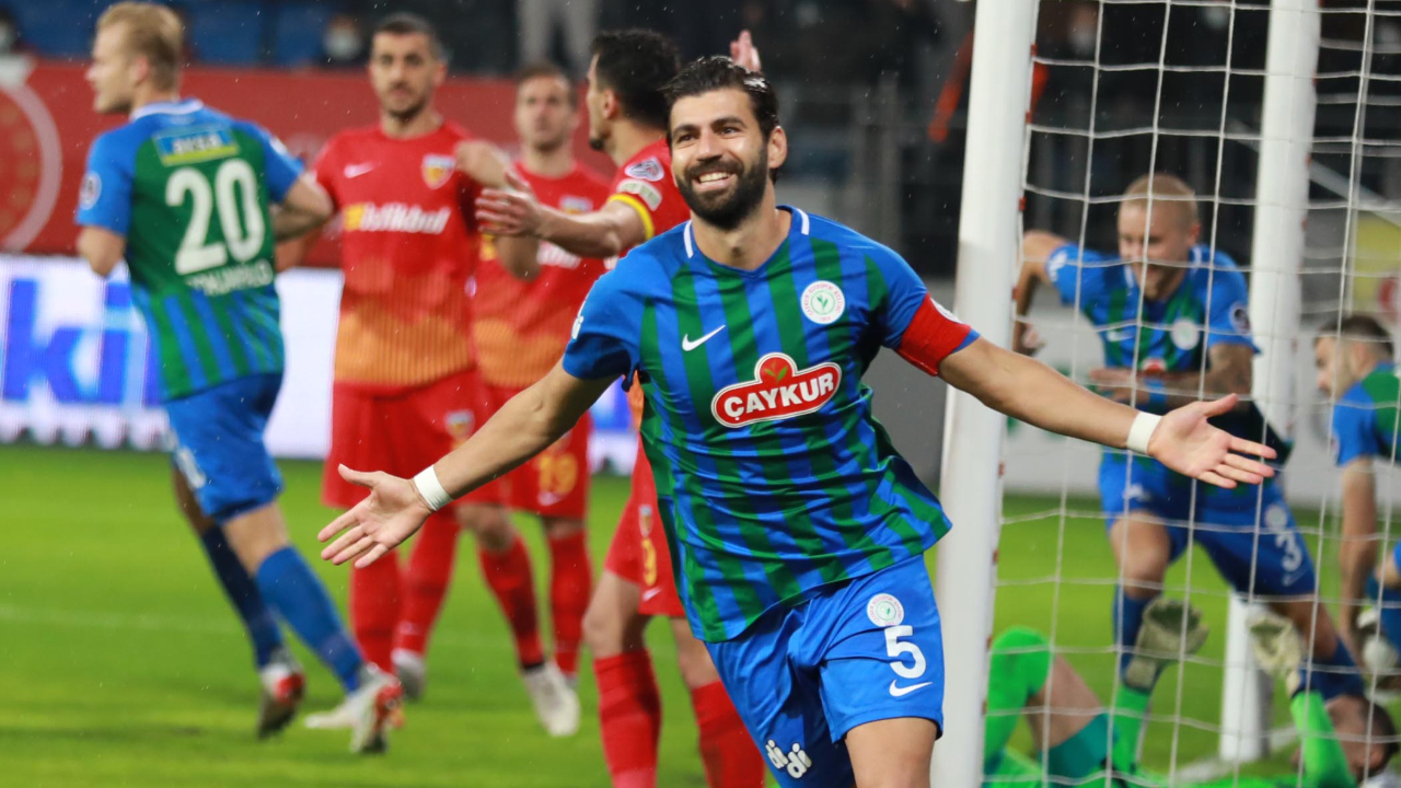 Çaykur Rizespor'dan evinde 3 maçlık galibiyet serisi... Karadeniz ekibi Kayserispor'u tek golle geçti.