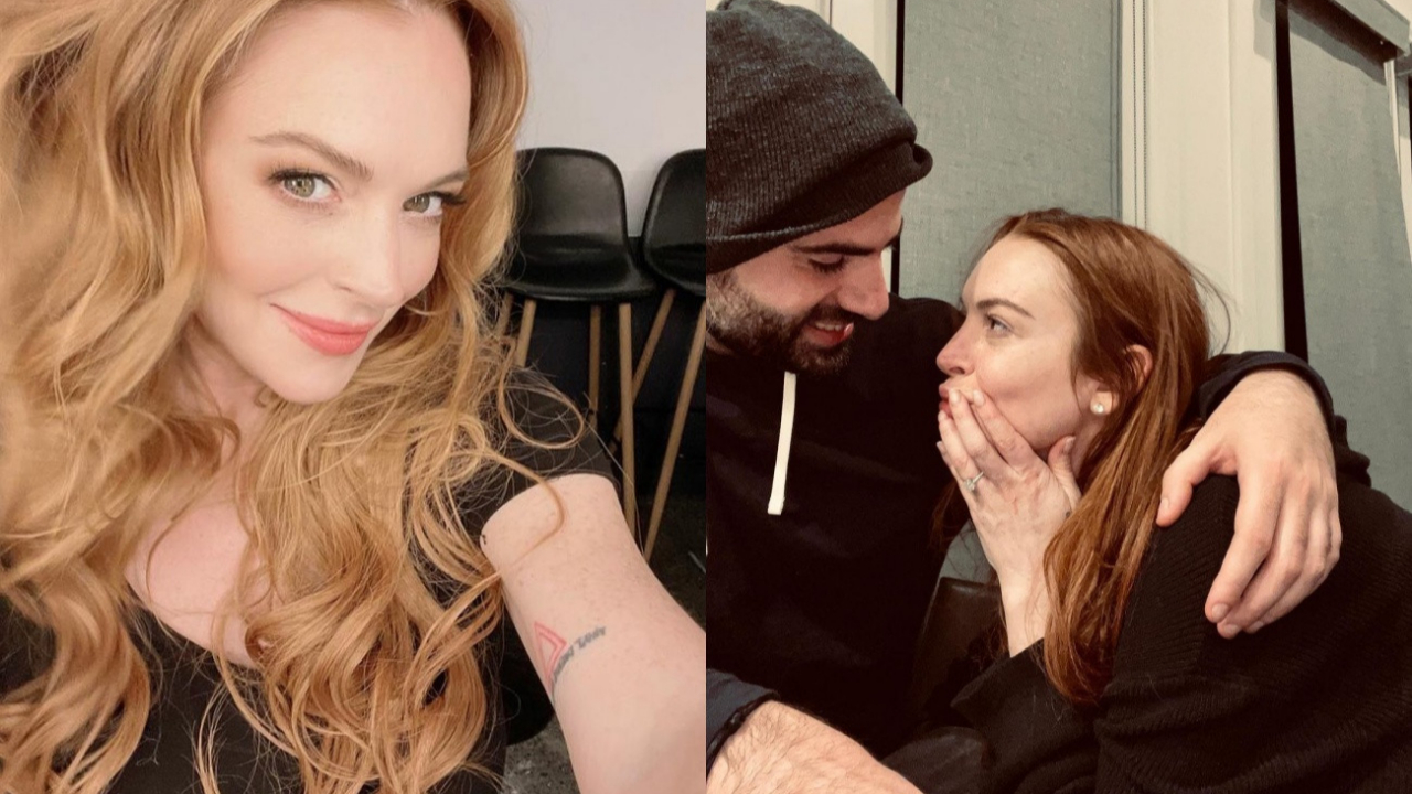 Oyuncu Lindsay Lohan nişanlandığını romantik fotoğraf kareleriyle duyurdu