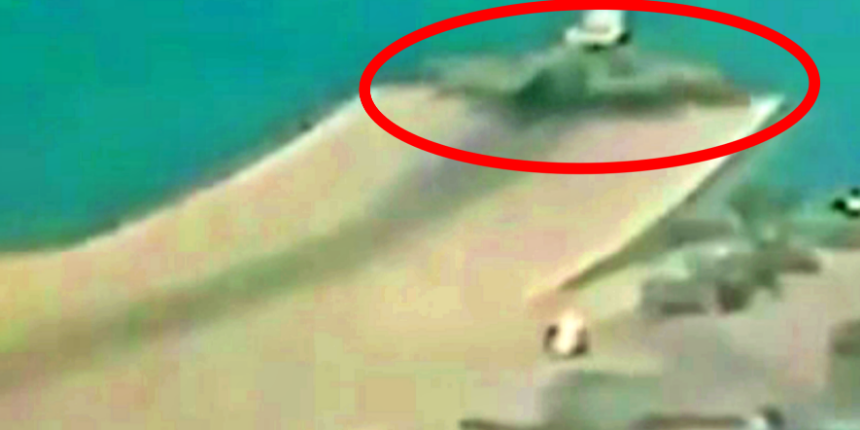 Akılalmaz bir sebep yüzünden düşen İngiliz F-35'inin görüntüleri