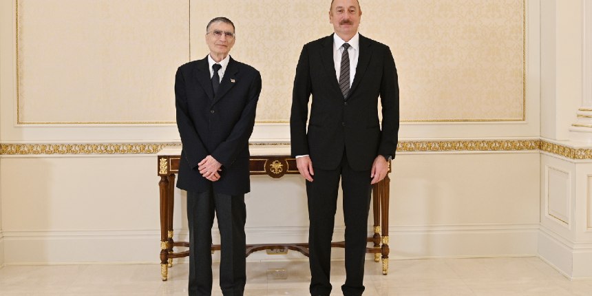 Prof. Dr. Aziz Sancar ile Azerbaycan Cumhurbaşkanı Aliyev görüştü