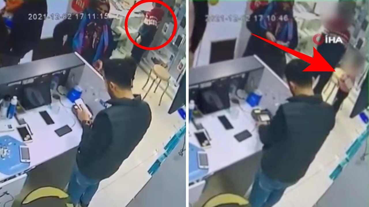Biri 12 yaşında diğeri ondan da küçük! Çocuk hırsızların yaptığı şoke etti.. Saniye saniye kamerada!