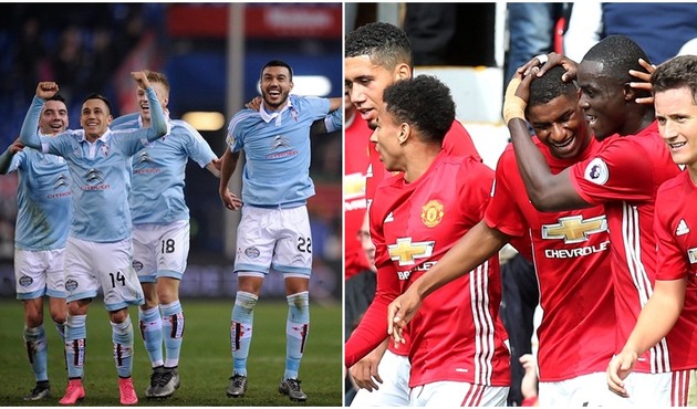 Celta Vigo-Manchester U. maçının özeti ve golleri...