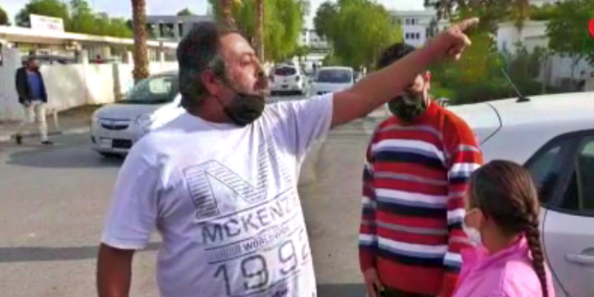 Öfkeli baba, KKTC Sağlık Bakanlığı'nı bastı!