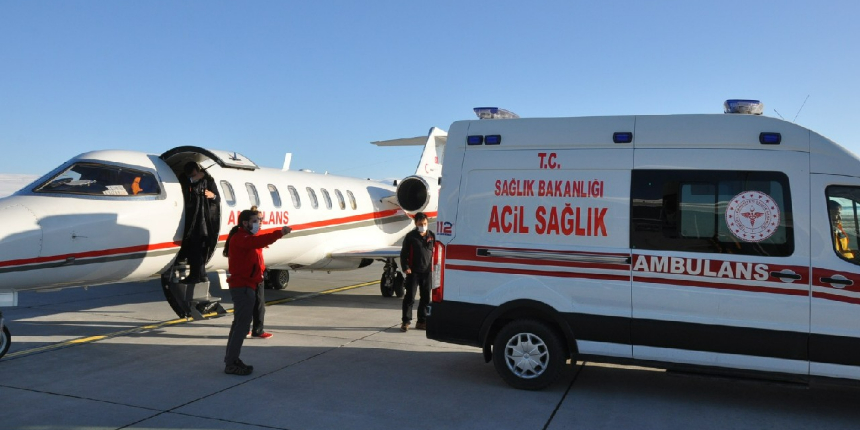 Ambulans uçak, Danyal bebek için havalandı