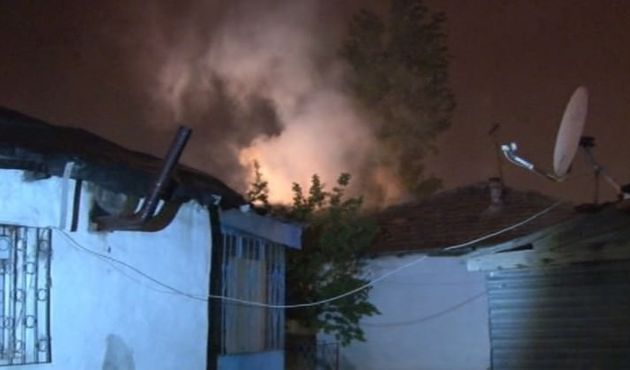 Başkent’te gece yarısı korkutan yangın!