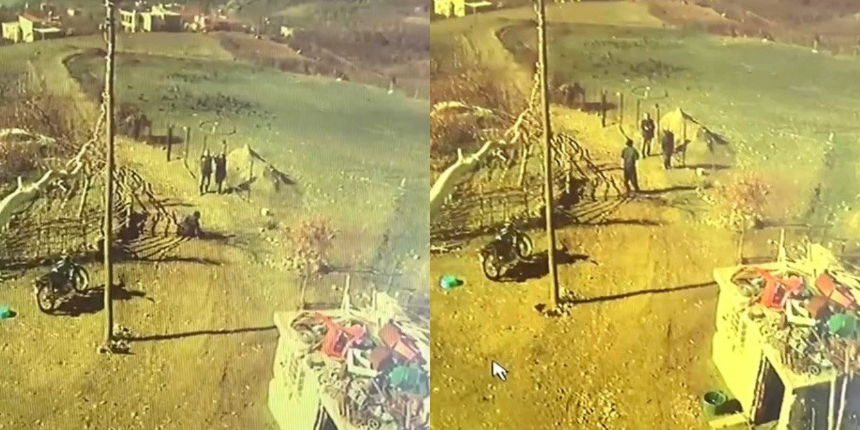 Osmaniye'de emekli polis memuru Süleyman C.’nin yeğeni İlyas Kütük’ü öldürdüğü anlar kamerada