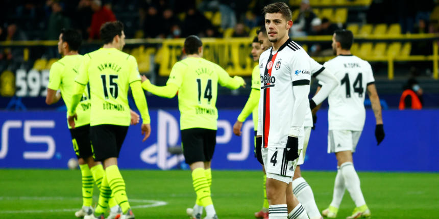 Beşiktaş deplasmanda Borussia Dortmund'dan fark yedi, UEFA Şampiyonlar Ligi'nde sıfır çekti