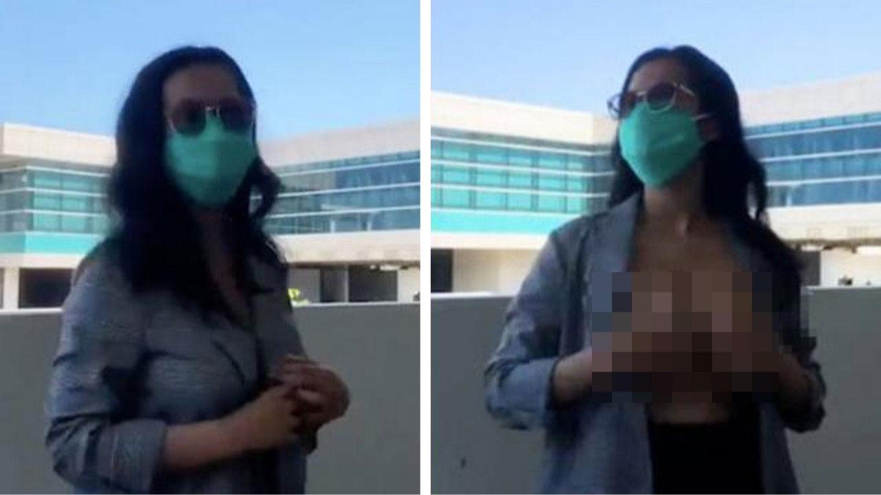 Genç modelden akılalmaz hareket: Yolcuların gözü önünde soyundu!