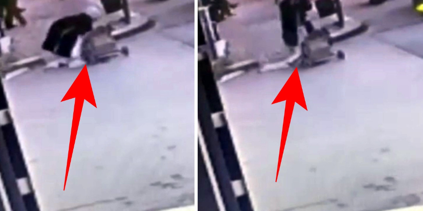Kaldırımdan giden anne ve bebeğinin başına öyle bir şey geldi ki... "Kan içerisindeydi"