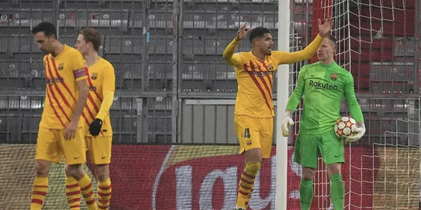 Şampiyonlar Ligi'nde büyük şok! Barcelona 20 yıl sonra gruptan çıkamadı