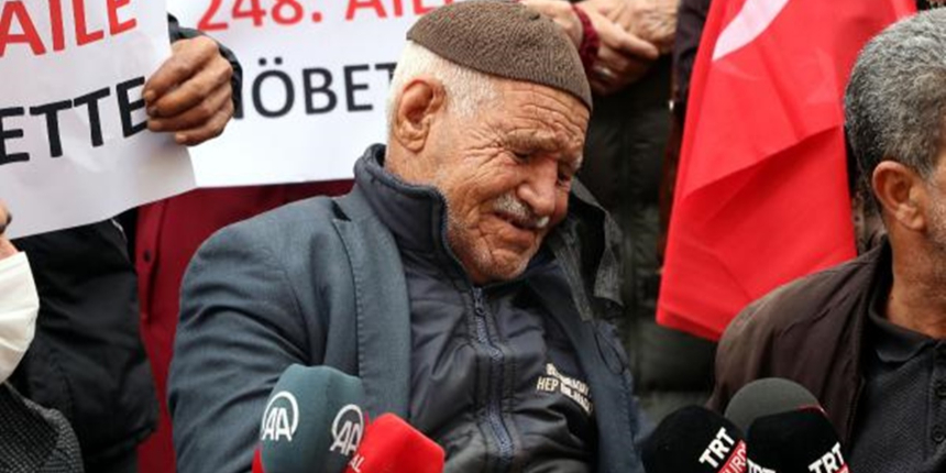 80 yaşındaki baba, 12 yaşında kaçırılan kızı için evlat nöbetinde!