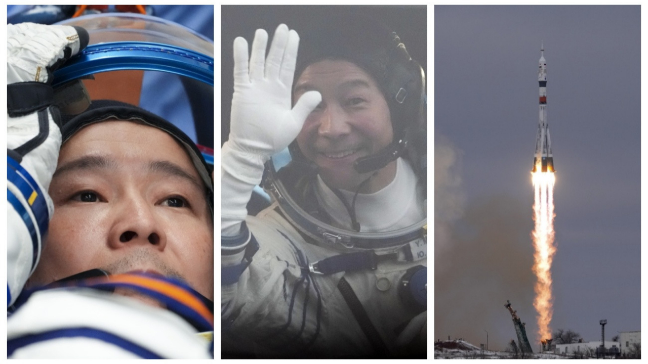 Japon milyarder Maezawa ile asistanı uzaya gönderildi