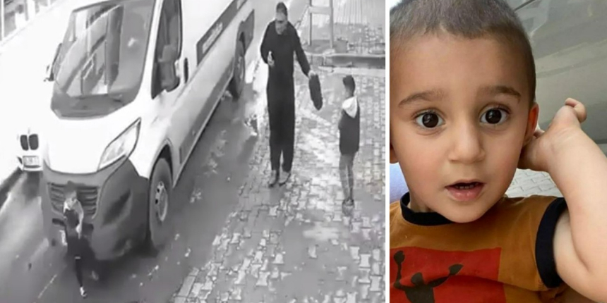 Sokakta oynayan 3 yaşındaki çocuk, minibüsün altında kaldı!