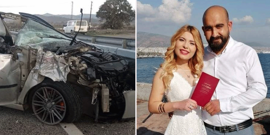 Manisa’da evli çifti kaza ayırdı: 1 ölü, 2 yaralı