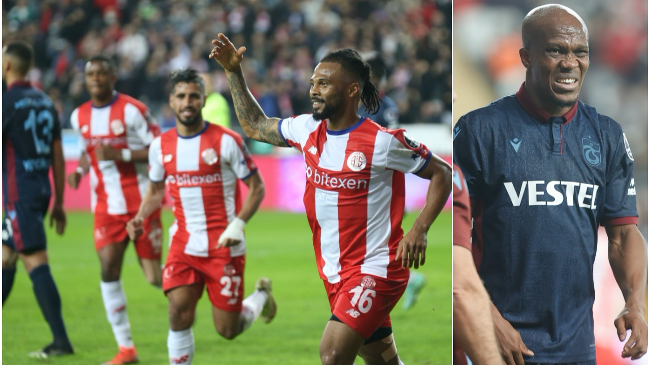 Lider Trabzonspor, Süper Lig'deki ilk yenilgisini öne geçtiği maçta Antalyaspor'dan aldı