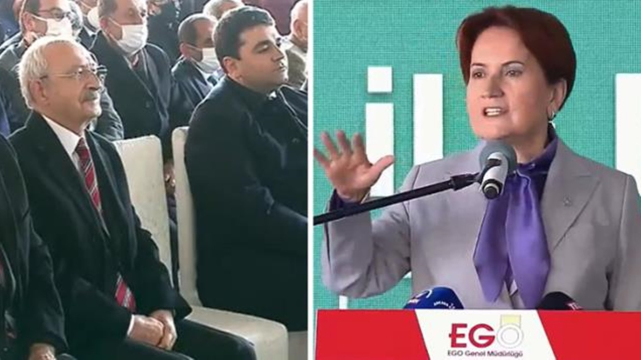 Akşener, Kılıçdaroğlu'nun önünde Mansur Yavaş'ı öve öve bitiremedi