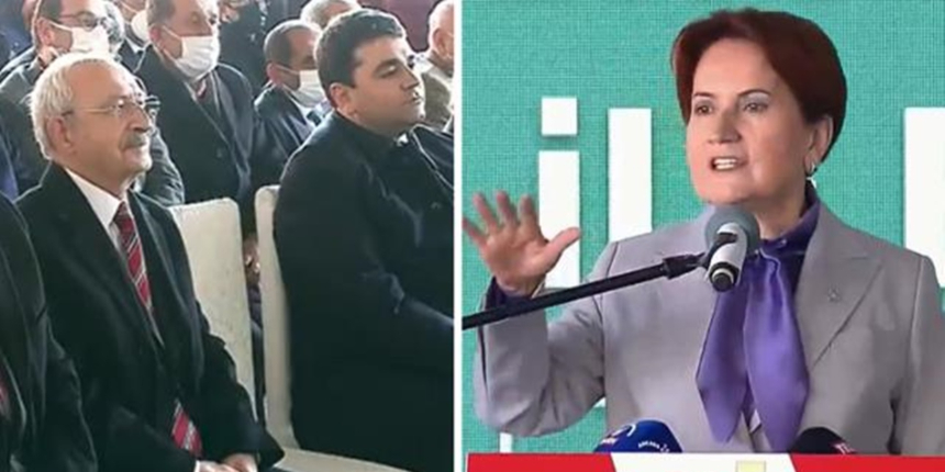 Akşener, Kılıçdaroğlu'nun önünde Mansur Yavaş'ı öve öve bitiremedi