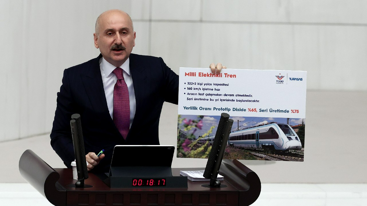 Ulaştırma ve Altyapı Bakanı Adil Karaismailoğlu: 2022 yılında milli elektrikli tren raylarda olacak