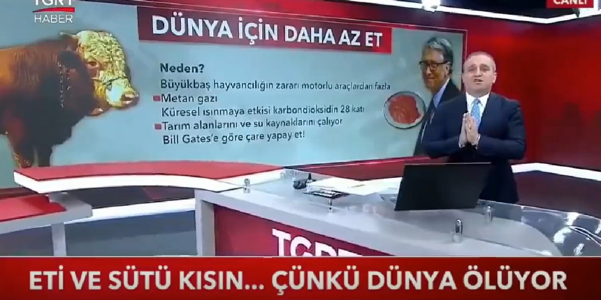 TGRT, Bill Gates'in 'yapay et tüketimine geçin' çağrısına destek verdi!