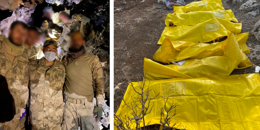6 PKK'lının öldürüldüğü operasyonda mağara imha edildi